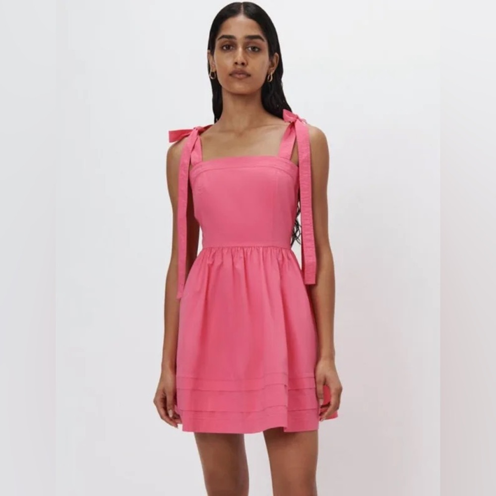 Jonathan Simkhai Pink Bow Mini Dress